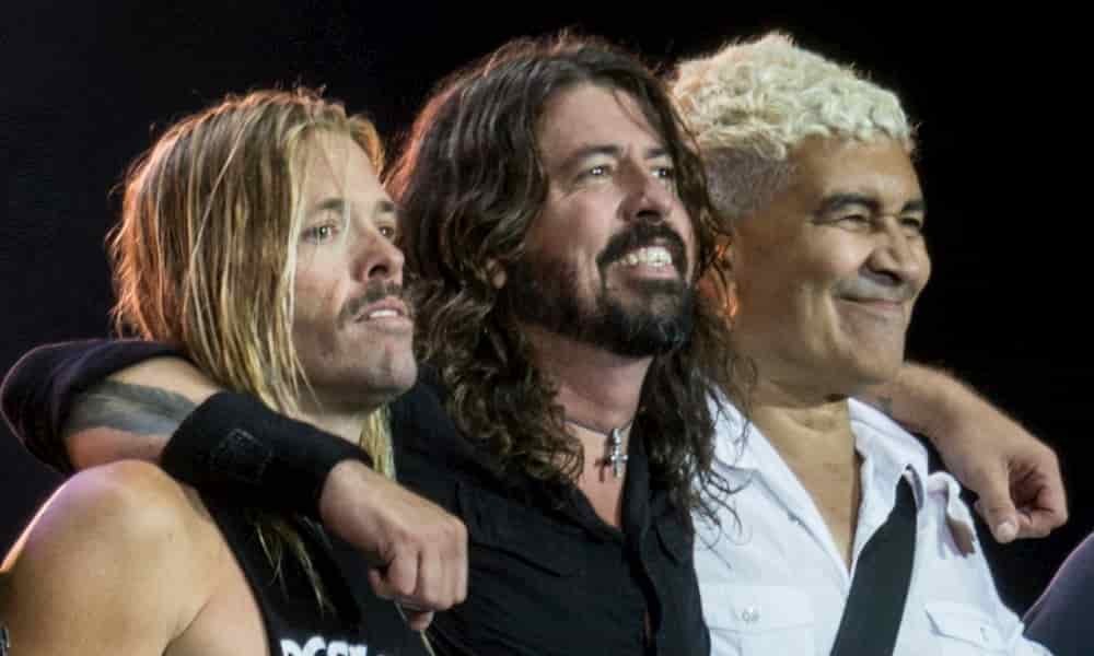 Foo Fighters despues de un concierto en 2018